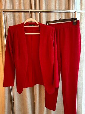 Red Blazer and Pants Set- Shein- Medium